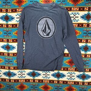 Volcom Graphic Long Sleeve T-Shirt Men's Medium‎ Cotton Blend Casual